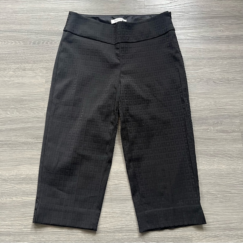 Office Y2K Black Dressy Capris Straight Leg